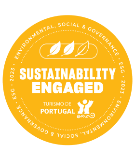 Sustainability Engaged: Siegel von Turismo de Portugal, 2023.